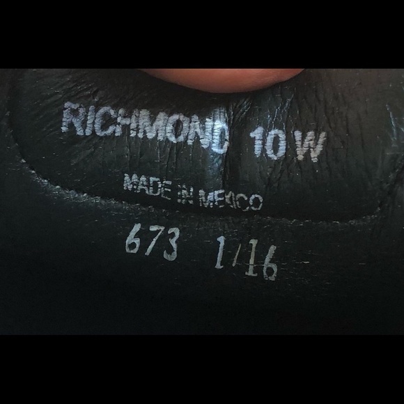 NATURE'S STRIDE Richmond Black Pebbled Leather Therapeutic Oxford Shoes size 10W - Picture 9 of 9